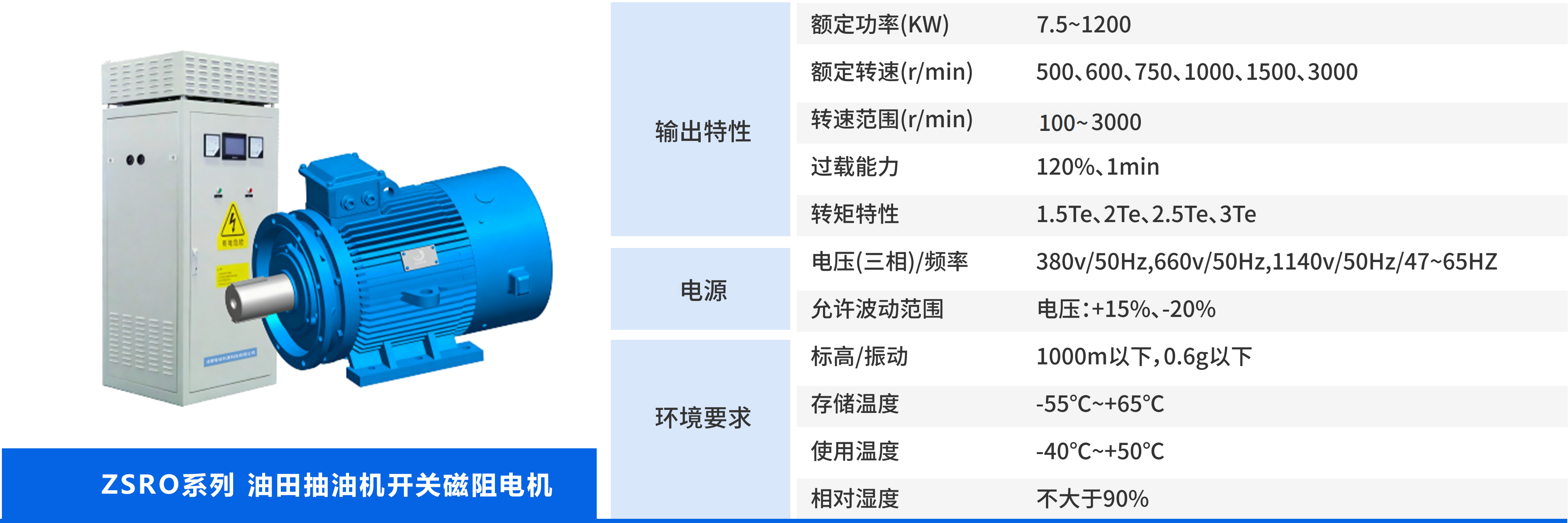 油田抽油机开关磁阻电机